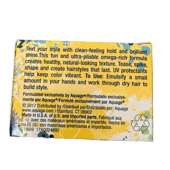 4 AQUAGE Biomega - Text Me Flexible Taffy 2 oz new‎ - Picture 5 of 7